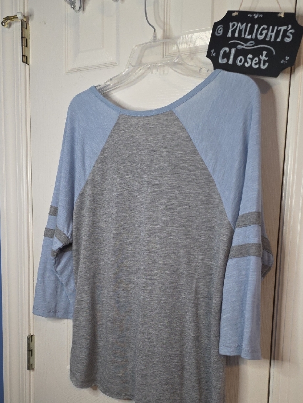 Disney The Lion King 'No Worries' Raglan Sleepshirt XL Gray Light Blue - Picture 4 of 4